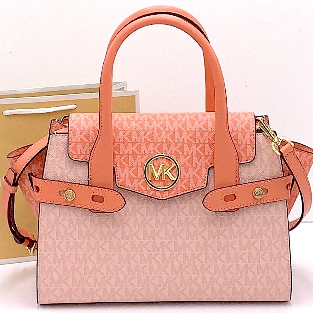 MICHAEL KORS
Carmen Medium Color-Block Logo Satchel color SHERBERT Multi - Picture 2 of 16